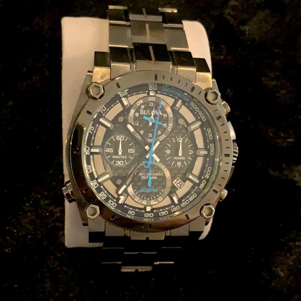 Men’s Bulova black stainless Watch
